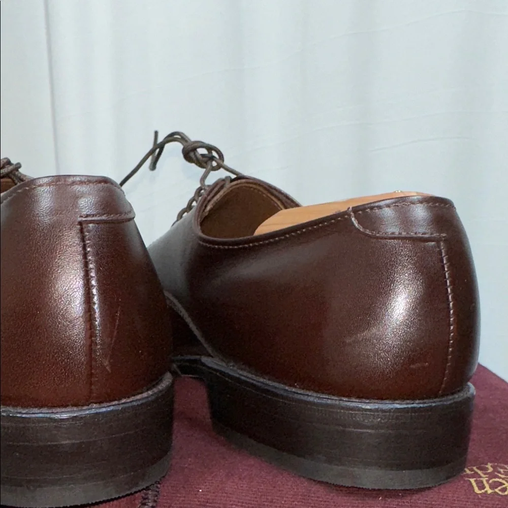 Allen Edmonds Park Avenue 5795 Brown Leather Cap Toe Oxford Shoes Mens 8 AA